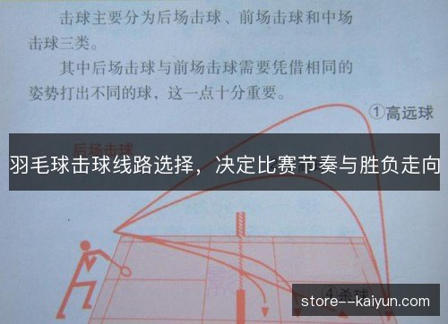 羽毛球击球线路选择，决定比赛节奏与胜负走向